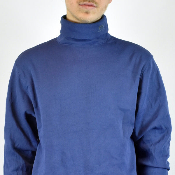 Vintage Helly Hansen sweater sweatshirt pullover jumper hoodie in navy blue