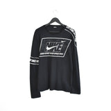 Vintage Nike thin material longsleeve tee pullover sweatshirt sweater jumper fleece in black