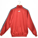 Vintage Puma tracksuit trackie jacket zip up sweater in red and dark blue