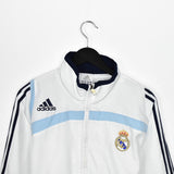 Vintage Adidas Madrid jacket track windbreaker coat pullover bomber jacket trench coat in white