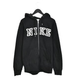 Vintage Nike zip up hoodie pullover sweatshirt top jumper in black