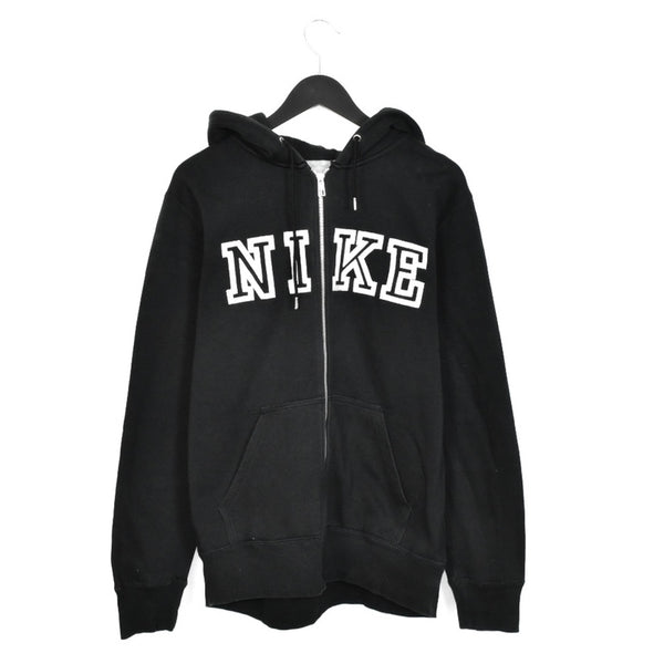 Vintage Nike zip up hoodie pullover sweatshirt top jumper in black