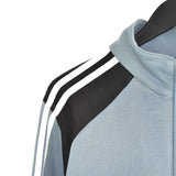 Vintage Adidas zip up jacket tracksuit track windbreaker longsleeve tee pullover jumper in grey, black and white