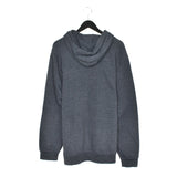 Vintage Champion zip up hoodie pullover sweatshirt windbreaker fleece track jacket in dark grey