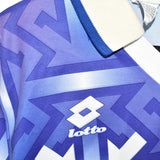 Vintage Lotto sport polo shirt tee blouse top in white and blue