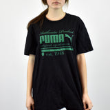 Vintage Puma t-shirt top blouse tee in black