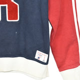 Vintage Russell Athletic sweatshirt longsleeve tee pullover jumper in dark blue red and white