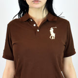 Vintage Ralph Lauren polo shirt t shirt pullover in brown