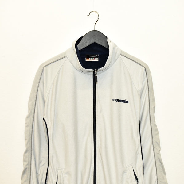 Vintage Umbro tracksuit trackie jacket zip up sweater in light grey