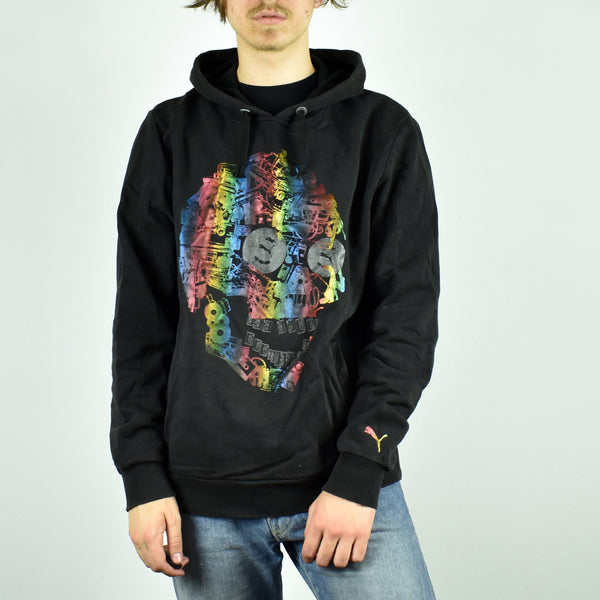 Funky Puma hoodie jumper sweater pullover in black