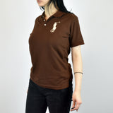 Vintage Ralph Lauren polo shirt t shirt pullover in brown