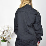 Cute World of man’s fashion shirt long sleeve top sweater t-shirt blouse in black