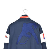 Vintage Kappa zip up jacket jumper pullover track jacket windbreaker hoodie in dark blue and red