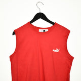 Vintage Puma sleeveless t-shirt top blouse tee in eed