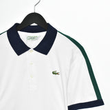 Vintage Lacoste sport polo shirt tee blouse top in white