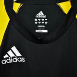 Vintage Adidas t-shirt top blouse tee in black and yellow