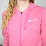 Cute sporty Kappa zip up hoodie track jacket hoodie jumper sweater top cardigan pullover in pink