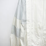 Vintage Puma windbreaker zip up jacket trackie track coat in white and grey