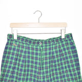 Vintage Lacoste casual shorts pants bottoms trousers in green and blue