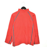 Vintage Champion quarter zip up sweater jumper sweatshirt pullover long sleeve tracksuit trackie jacket in red white and black