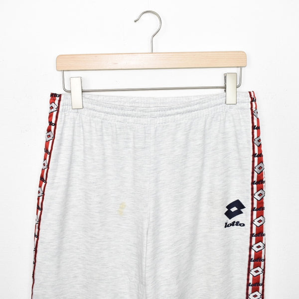 Vintage Lotto joggers pants bottoms trousers in heather grey