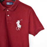 Vintage Ralph Lauren polo shirt tee blouse top in maroon