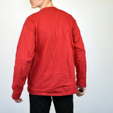 Vintage Champion longsleeve t-shirt top sweatshirt blouse tee in red