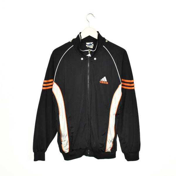 Vintage Adidas tracksuit trackie jacket zip up sweater in black