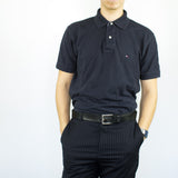 Vintage Tommy Hilfiger 90s style polo shirt t-shirt pullover in black