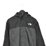 Vintage The North Face windbreaker fleece track jacket bomber jacket in black and grey
