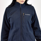 Vintage Columbia Sportswear fleece pullover sweatshirt in navy blue