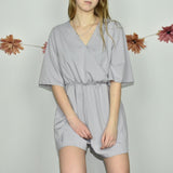 Super cute violet romper dress shorts one piece