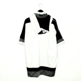 Vintage Champion sleeveless tracksuit track jacket fleece windbreaker in gray, white, black