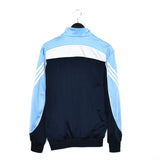 Vintage Adidas windbreaker fleece track jacket bomber jacket in blue and white