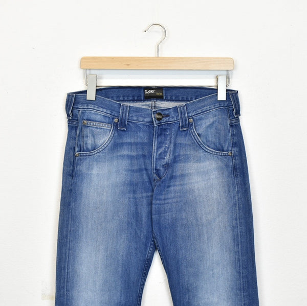 Vintage Lee jeans trousers pants bottoms joggers in blue