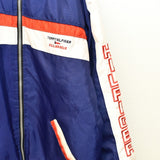 Vintage Tommy Hilfiger puffer jacket windbreaker fleece track jacket bomber jacket in blue