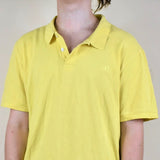 ✈️🚚WORLDWIDE POSTAGE❗️CHECK ALL PICS FOR MEASUREMENTS🌊VINTAGE YELLOW ADIDAS POLO SHIRT