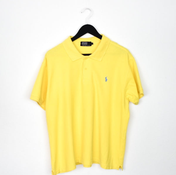 Vintage Ralph Lauren polo shirt tee blouse top in yellow