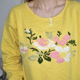 Cute Best company sweatshirt jumper sweater top pullover in yellow