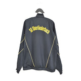 Vintage Puma zip up jacket windbreaker track jacket bomber jacket pullover fleece jumper in black and yellow