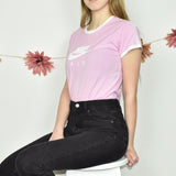 Super cute Nike Air top t-shirt blouse in pink and white