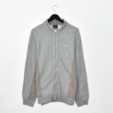 Vintage Nike zip up pullover sweatshirt windbreaker fleece track jacket in grey