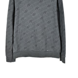 Vintage Adidas jumper pullover sweatshirt windbreaker fleece track jacket in dark grey