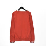 Vintage Puma pullover sweatshirt windbreaker fleece track jacket in red