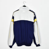 Vintage Kappa track jacket longsleeve tee pullover windbreaker sweatshirt in white and navy