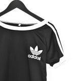 Vintage Adidas t-shirt tee blouse top in black and white