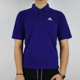 Vintage adidas polo shirt tee blouse top tee in dark blue