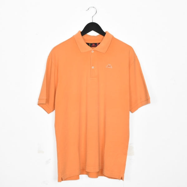 Vintage Kappa polo shirt t-shirt tee blouse top in orange