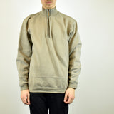 Vintage Champion half zip turtleneck sweatshirt jumper sweater pullover hoodie in beige