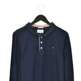 Vintage Tommy Hilfiger long sleeve polo shirt t-shirt pullover in navy blue